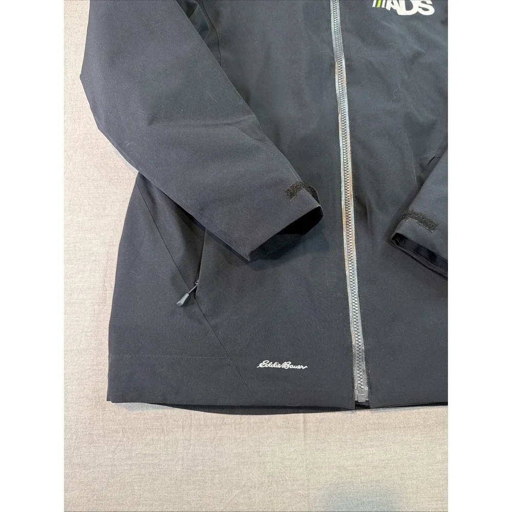 Eddie Bauer Jacket Mens Large Black WeatherEdge Plus 3-in-1 Down Hooded Ski